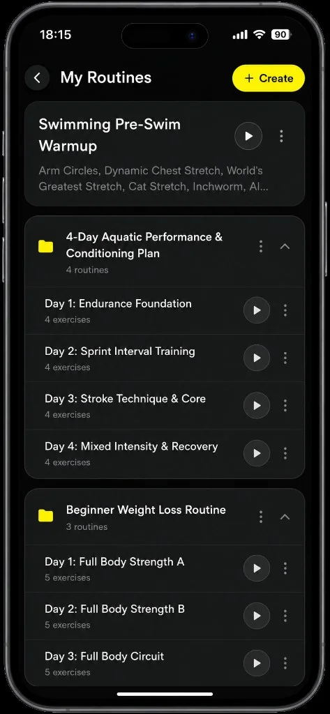 RiseCal multi-day workout routine planner